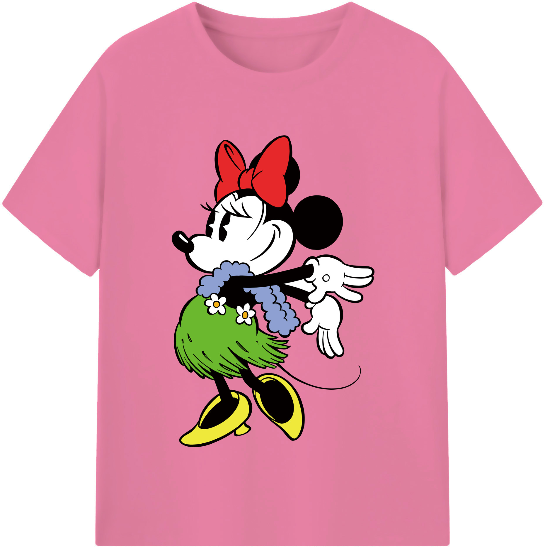 （画像用） ミッキーマウス Mickey Mouse 綿100％半袖Tシャツ（フロントプリント）